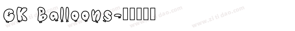 CK Balloons字体转换